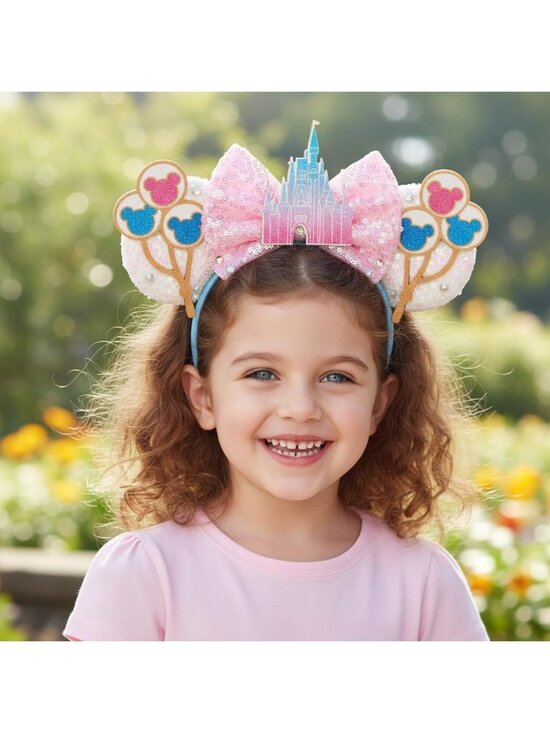 Accessories - Kids Girls Castle Pink Mickey Mouse Costume Hair Headband for Cosplay